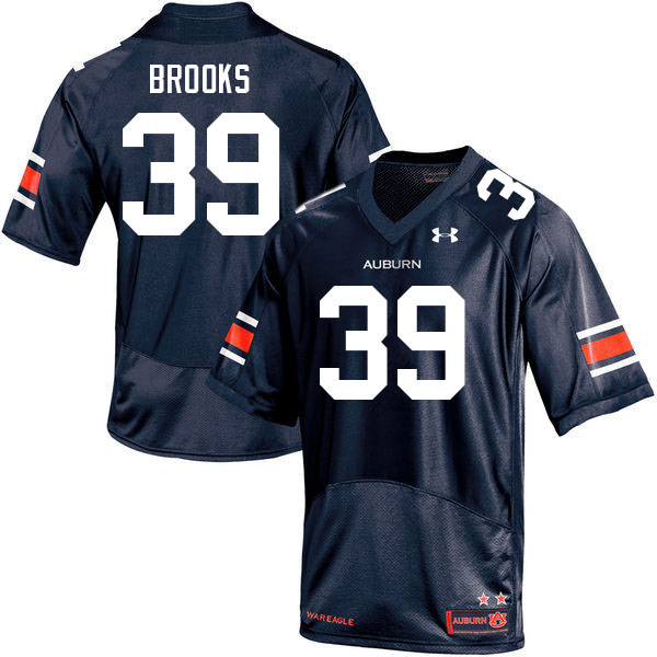 Men's Auburn Tigers #39 Dylan Brooks Navy 2021 College Stitched Football Jersey